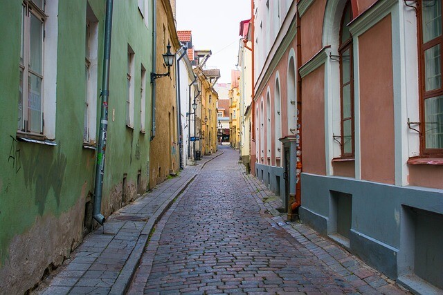 Tallinn, cobblestone street, Medieval Days