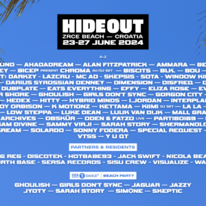 HIdeout Festival - Pag - LineUp 2024