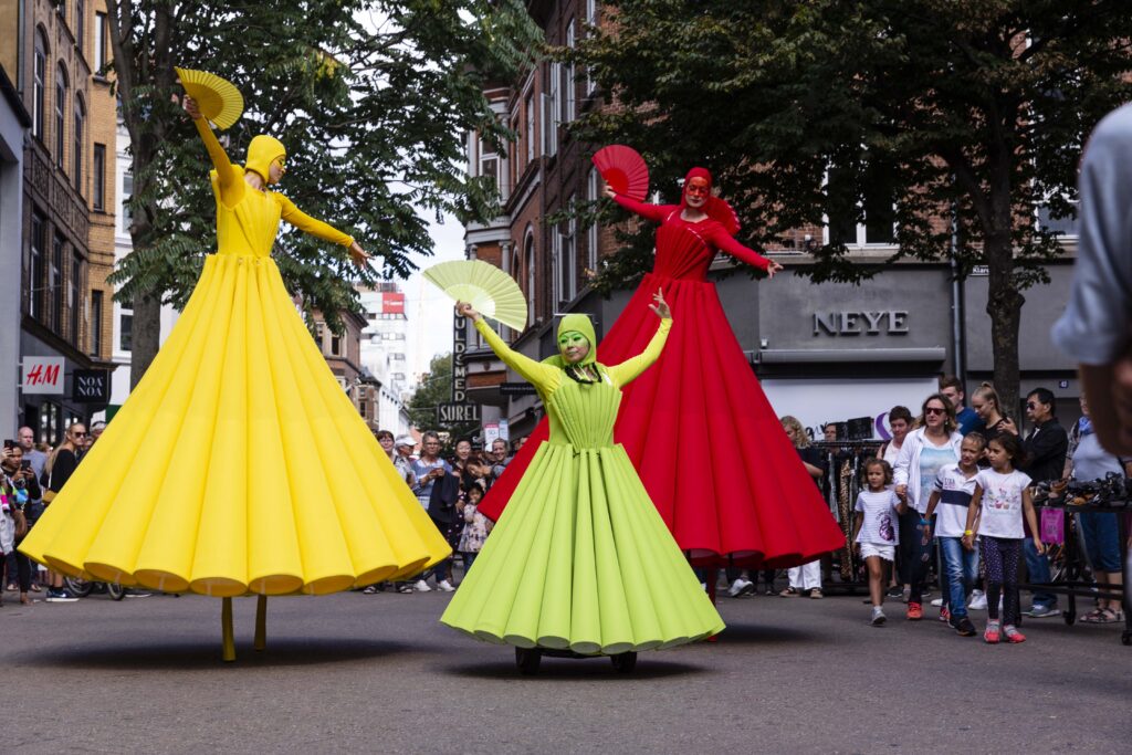 H.C. Andersen Festival street performace, Odense Denmark