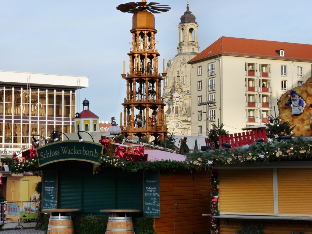 Christmas pyramid Striezelmarkt, Dresden